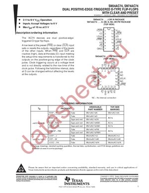 SN74AC74DR datasheet  